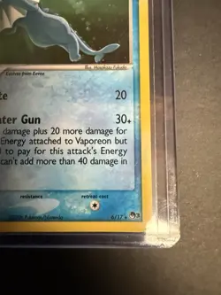 Vaporeon 6/17 LP Holo Rare POP Series 3 2006 Pokemon TCG - Image 4