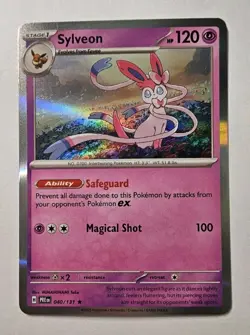 Pokemon TCG Sylveon 040/131 Holo Card Prismatic Evolutions - Image 1