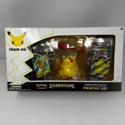 Pokemon TCG Celebrations Premium Figure Collection Pikachu VMAX Box Sealed 820650809408 - Image 1