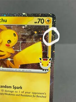 Pikachu 2026 Pokemon Day Stamp - 051/162 - Promo Cosmo SWIRLS #1 - Image 2