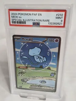 Pokemon Mew EX TCG Card Paldean Fates Sir, PSA 9, 'Bubble Mew' 232/091 - Image 3