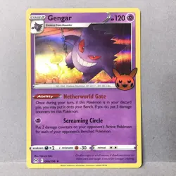 Pokemon Gengar Trick Or Trade 2023 Halloween STAMP BOOster Card 66/196 - Image 1