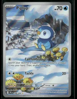 2025 Pokemon Phantasmal Flames Piplup #98/94 Illustration Rare Holo - Image 1