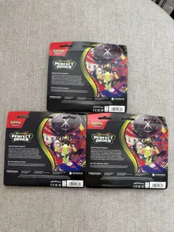 Pokemon TCG Perfect Order 3 Pack Blister Lot of 3 with Chikorita Promo Card - Image 2