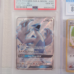 Pokemon Lugia GX Full Art Ultra Rare Holo Lost Thunder 207/214 PSA 10 - Image 1
