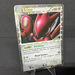 Pokemon 2010 TCG Scizor (prime) Undaunted Holo Ultra Rare #84/90 HP - Image 1