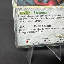 Pokemon 2010 TCG Scizor (prime) Undaunted Holo Ultra Rare #84/90 HP - Image 5