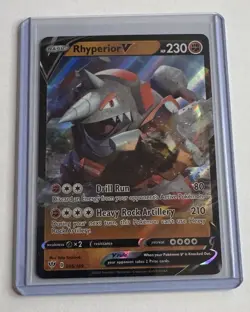 Rhyperior V 095/189 Darkness Ablaze Ultra Rare Pokemon NM/M - Image 1