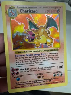 Pokemon TCG Charizard Base Set Holo Unlimited Rare Card 4/102 - Image 3