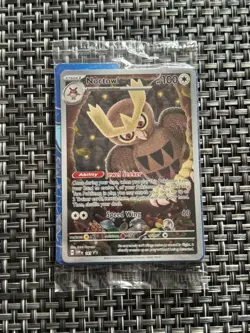Pokemon Noctowl SVP EN 141 Sealed Promo Stellar Crown ETB Exclusive Card - Image 1