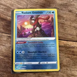 Pokemon TCG Radiant Greninja Holo Card Astral Radiance 046/189 - Image 1