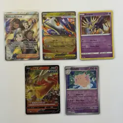 Pokemon Card Lot (5 Cards) - Vintage Modern Hyper Ultra IR SIR Reverse Holo Rare - Image 1