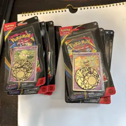 8 Phantasmal Flames Blister Booster Packs Pokemon TCG Factory Sealed - Image 1