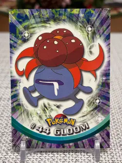 1999 Topps Pokemon #44 Gloom (TV Animation Series 1) 2nd Print Black Logo NM - Image 1