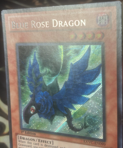 Yugioh: Blue Rose Dragon - EXVC-EN099 - Secret Rare - 1st Edition - MP - Image 3