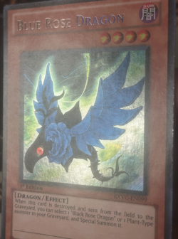Yugioh: Blue Rose Dragon - EXVC-EN099 - Secret Rare - 1st Edition - MP - Image 4