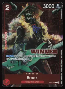 Brook (Winner Pack Vol. 4) ST01-011 Foil One Piece Promotion Cards One Piece NM - Image 1