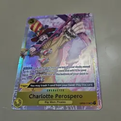 One Piece Card Game Charlotte Perospero OP03-113 SR Pillars of Strength TCG CCG - Image 2