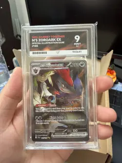 Pokemon TCG Journey Together - N's Zoroark EX 185/159 SIR Graded Card Ace 9 Mint - Image 2