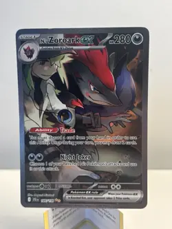 Pokemon TCG N's Zoroark EX Journey Together Full Art Card 185/159 M/NM - Image 1