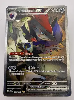 Pokemon TCG Journey Together N's Zoroark EX Card 185/159 Fresh From Pack - Image 2