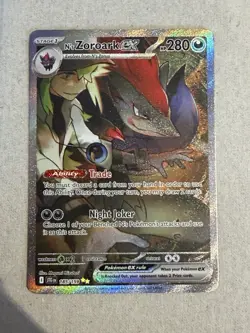 Pokemon TCG Journey Together N's Zoroark EX Illustration Rare Card 185/159 - Image 1