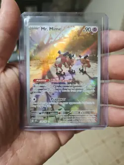Pokemon Scarlet & Violet 151 MR. MIME 179/165 Illustration Rare Card MINT-NM - Image 1