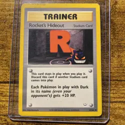 Rocket's Hideout 63/64 Neo Revelation Regular Pokemon Card LP/MP - Image 1