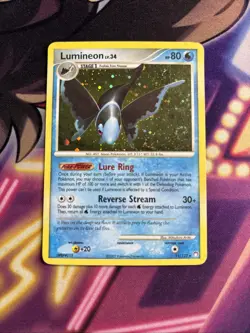 Lumineon 11/123 HOLO Mysterious Treasures Pokemon Card LP - Image 1