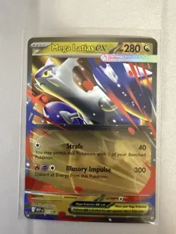 Pokemon TCG Mega Latias Ex 011 Black Star Promo Card Mega Evolution Set NM - Image 1