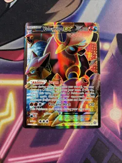 Volcanion EX (Full Art) 107/114 XY - Steam Siege Ultra Rare Pokemon Card NM - Image 1
