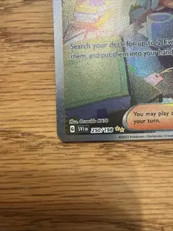 Pokemon Jacq Scarlet & Violet Base Set Holo Card 250/198 Special Illustration NM - Image 4