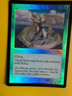 Cloud Sprite. Faerie Mercadian Masques. FOIL. Magic the Gathering Card. - Image 5