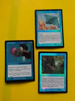 Air Bladder,Jolting Merfolk & Cloudskate MTG 3 Card. OLD VINTAGE FOIL. NEMESIS. - Image 1