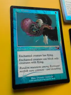 Air Bladder,Jolting Merfolk & Cloudskate MTG 3 Card. OLD VINTAGE FOIL. NEMESIS. - Image 4