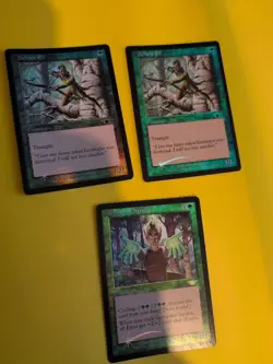 Gempalm Strider & 2x Defiant elf. LEGIONS (2003). OLD VINTAGE FOIL MTG 3 CARD - Image 2