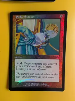 Puffer Extract x2 Artifact Mercadian Masques. FOIL. Magic the Gathering Card. - Image 2