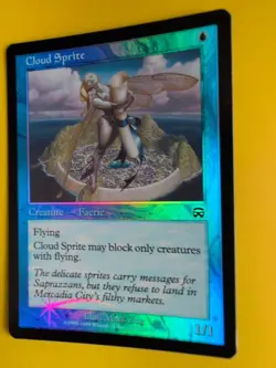 Cloud Sprite. Faerie Mercadian Masques. FOIL. Magic the Gathering Card. - Image 2