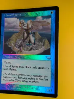 Cloud Sprite. Faerie Mercadian Masques. FOIL. Magic the Gathering Card. - Image 4