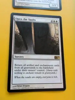 Captain of the Watch & Open the Vaults M10 rare MTG 2 Card. - Image 3