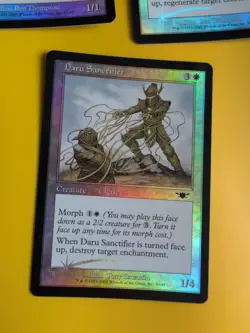 Daru Mender x2 & Daru Sanctifier LEGIONS (2003). OLD VINTAGE FOIL MTG 3 CARD - Image 2