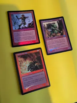 Goblin Grappler,Firebug & Clearcutter LEGIONS (2003) OLD VINTAGE FOIL MTG 3 CARD - Image 1