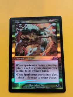 Sparkcaster. Kavu MTG Card. Planeshift.OLD VINTAGE FOIL - Image 1