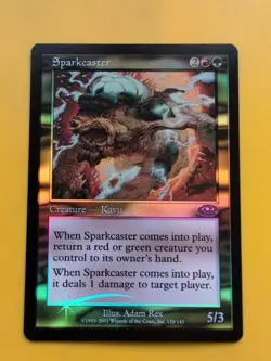 Sparkcaster. Kavu MTG Card. Planeshift.OLD VINTAGE FOIL - Image 2