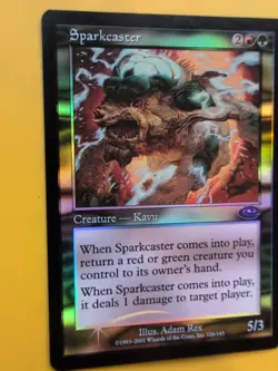 Sparkcaster. Kavu MTG Card. Planeshift.OLD VINTAGE FOIL - Image 4