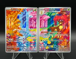 Deerling 165/162 + Sawsbuck 166/162 Temporal Forces Connecting Art Card Lot NM - Image 1