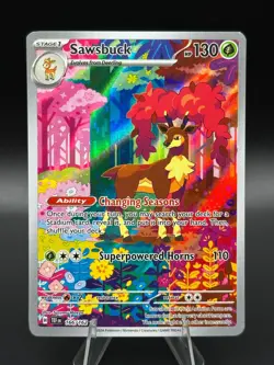 Deerling 165/162 + Sawsbuck 166/162 Temporal Forces Connecting Art Card Lot NM - Image 4