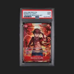 PSA 9 Mint Monkey D Luffy 2024 One Piece Treasure Boosters Set #006 EN Card - Image 1