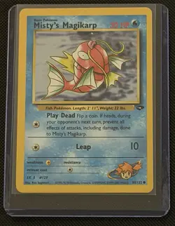 Misty’s Magikarp 88/132 Gym Challenge Unlimited Pokemon Card WOTC Ken Sugimori - Image 1