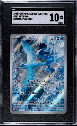 Articuno Graded SGC 10 2025 Journey Together #161 Illustration Rare Pokemon Card - Image 1